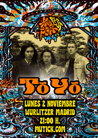 Cartel del concierto de TO-YO en el Wurlitzer Ballroom de Madrid