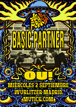 Cartel del concierto de Basic Partner en el Wurlitzer Ballroom